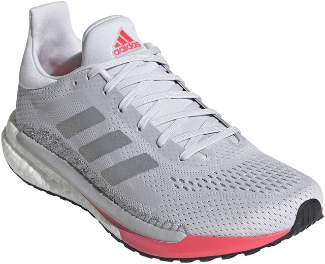 grey adidas running shoes womens